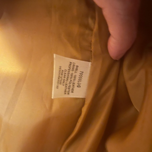 Burnt orange leather jacket size 18 or XL - Picture 4 of 5